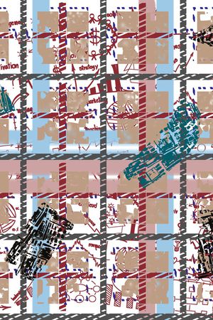 格子印花华亿平台图片