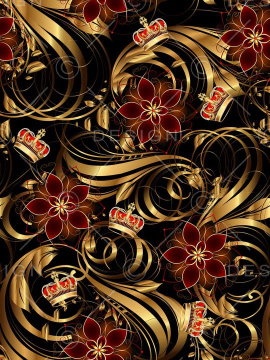 古典花纹印花华亿平台图片