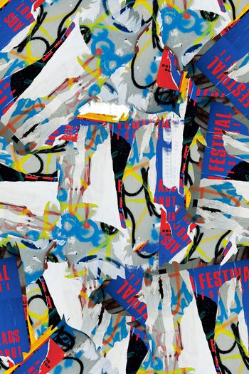 1073994-撕裂拼贴肌理