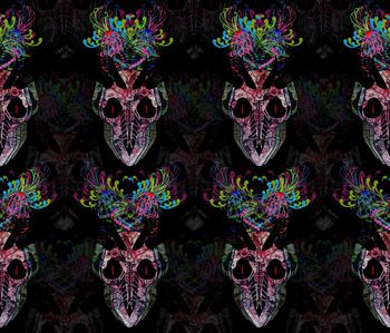 骷髅印花华亿平台图片