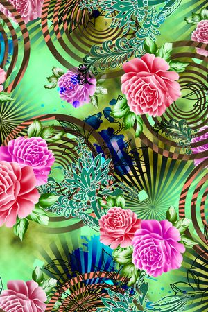 绘画印花华亿平台图片