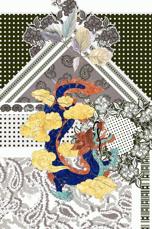 抽象印花华亿平台图片