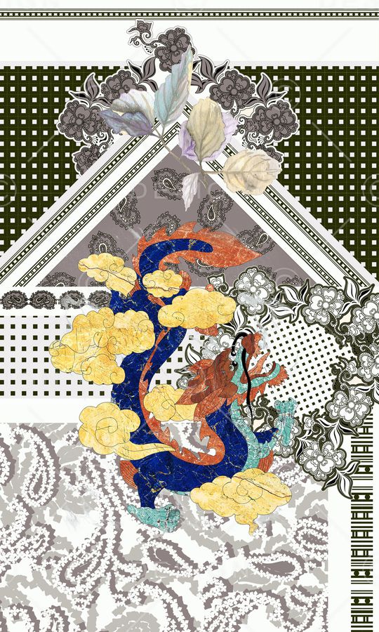 抽象印花华亿平台图片