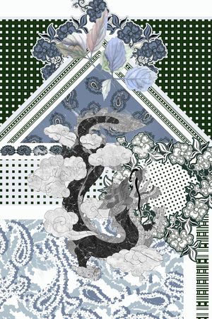 抽象印花华亿平台图片