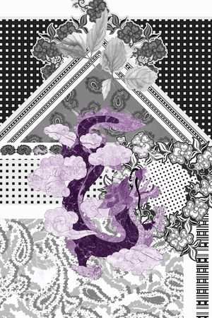 抽象印花华亿平台图片