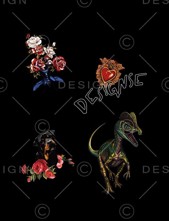 玫瑰花印花华亿平台图片