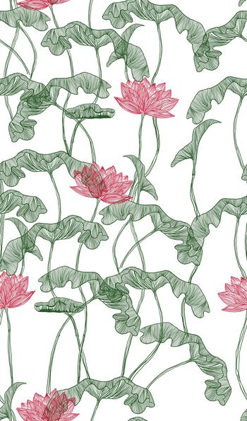 清爽底花卉印花华亿平台图片