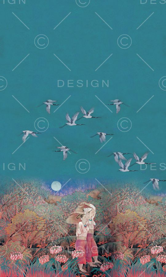 定位花印花华亿平台图片