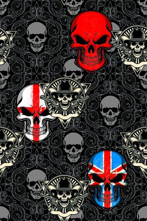 骷髅印花华亿平台图片