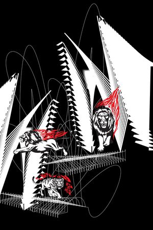 线条印花华亿平台图片