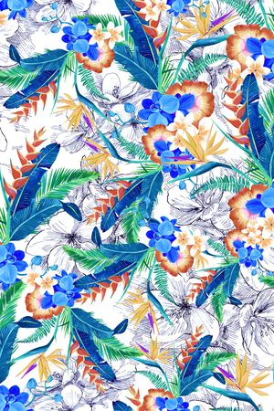 棕榈树印花华亿平台图片