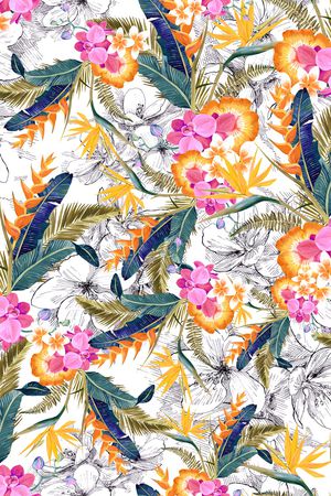 棕榈树印花华亿平台图片