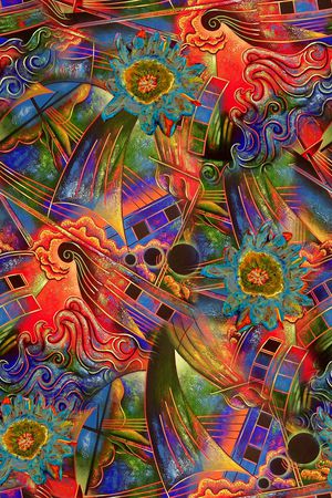 抽象印花华亿平台图片