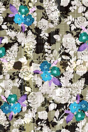 格子印花华亿平台图片