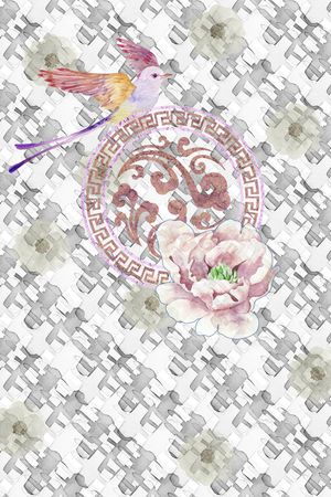 男装印花华亿平台图片