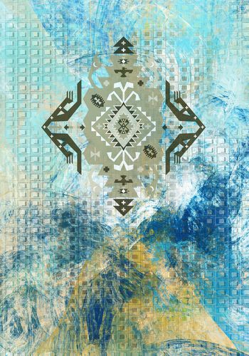 1075137-朦胧泼墨肌理格子底纹几何民族风-