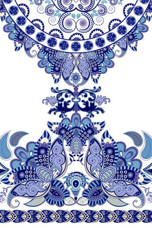 民族花卉印花华亿平台图片