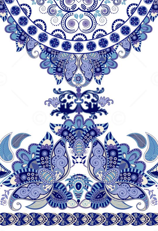 民族花卉印花华亿平台图片