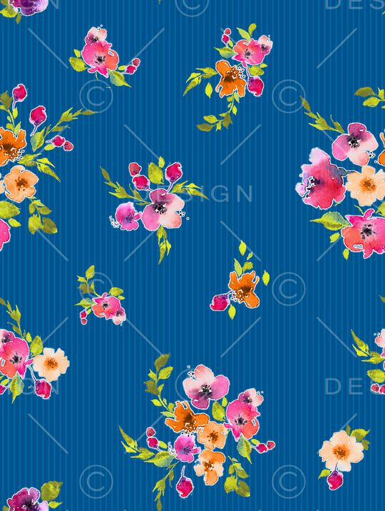 小碎花印花华亿平台图片