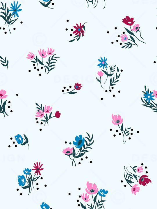 小碎花印花华亿平台图片