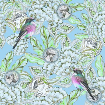 1075580-民族风花鸟钱币-2