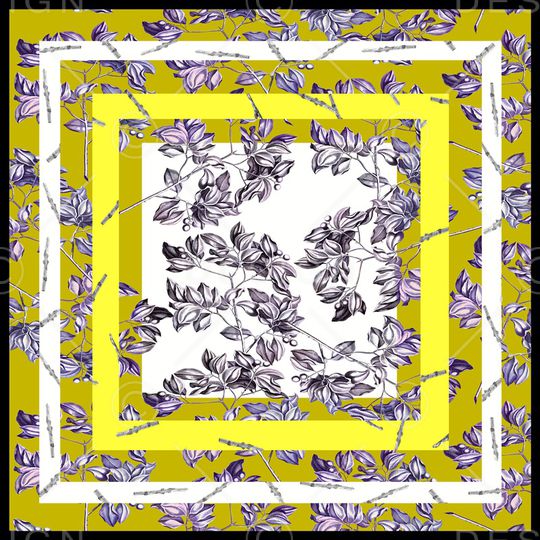 风格化花卉印花华亿平台图片