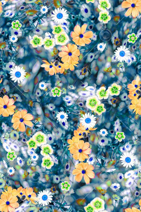 彩底花卉印花华亿平台图片