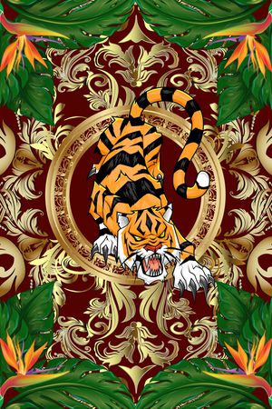 动物花卉印花华亿平台图片