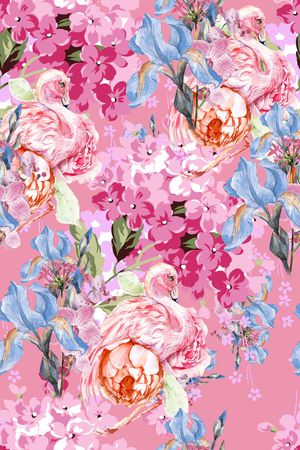 动物花卉印花华亿平台图片