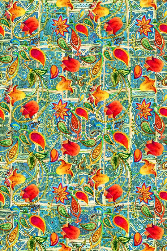 民族风印花华亿平台图片