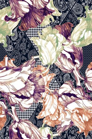 线条印花华亿平台图片