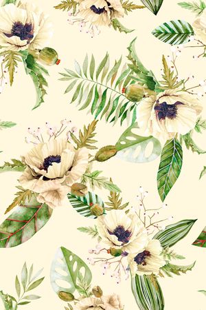 植物印花华亿平台图片