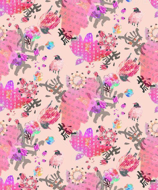 绘画印花华亿平台图片