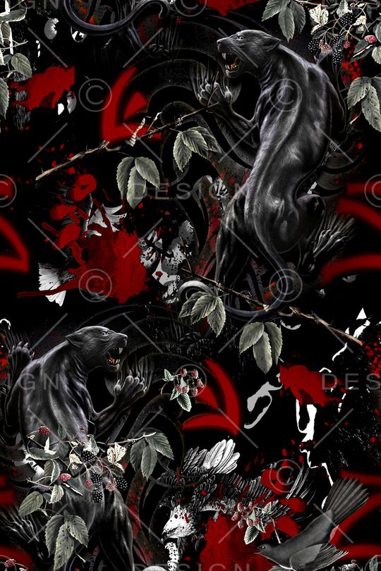 动物花卉印花华亿平台图片