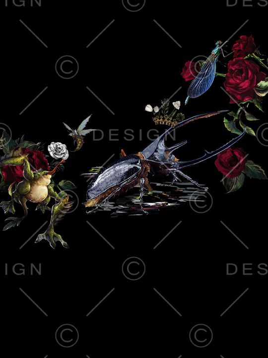 动物花卉印花华亿平台图片