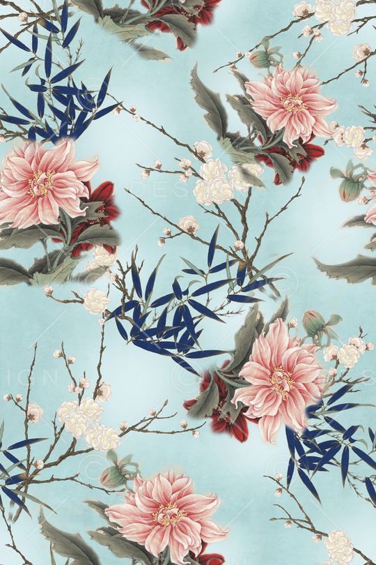 中国风印花华亿平台图片