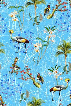 树枝印花华亿平台图片