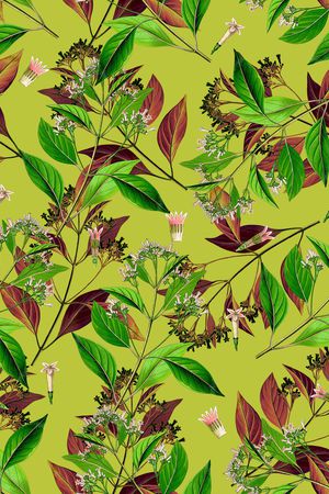 植物印花华亿平台图片