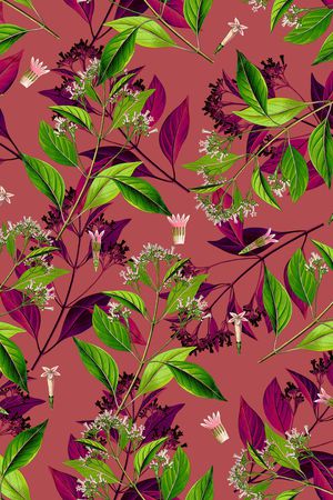 植物印花华亿平台图片