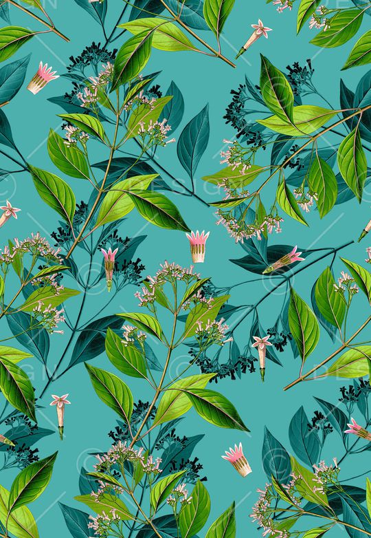 植物印花华亿平台图片