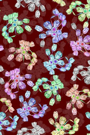 郁金香印花华亿平台图片