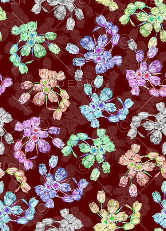 郁金香印花华亿平台图片