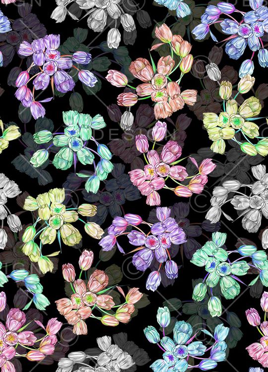 郁金香印花华亿平台图片