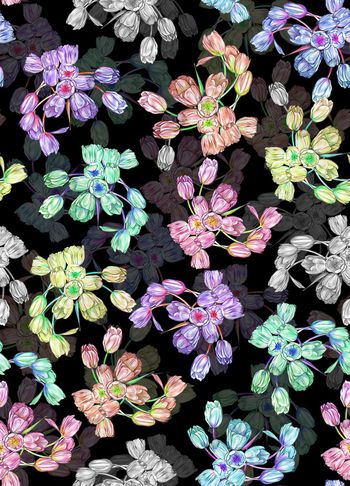 郁金香印花华亿平台图片