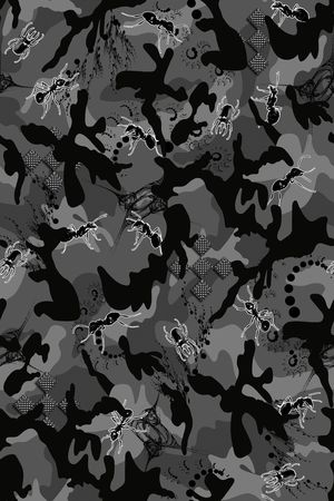 迷彩动物印花华亿平台图片