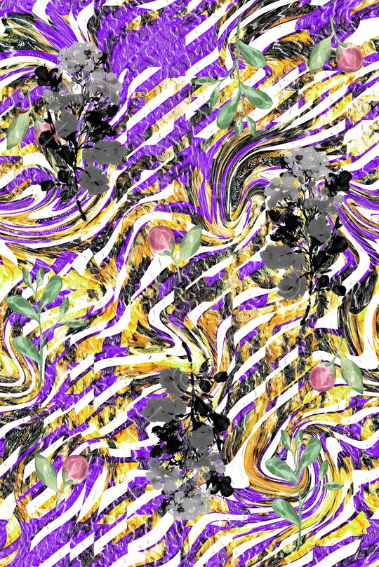 条纹印花华亿平台图片