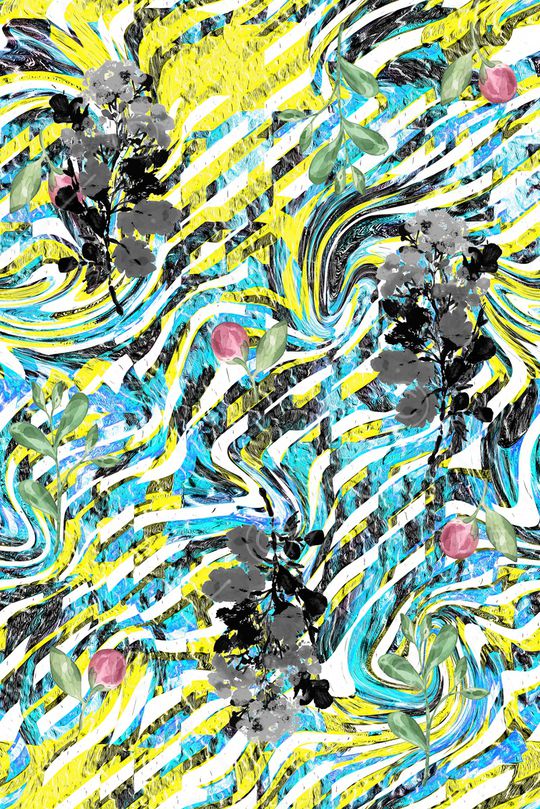 条纹印花华亿平台图片