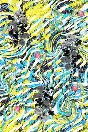 条纹印花华亿平台图片