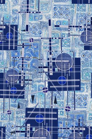 线条印花华亿平台图片