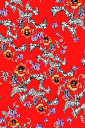 小碎花印花华亿平台图片